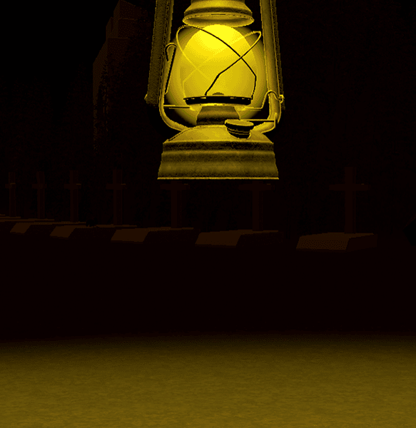 A lantern on a black background