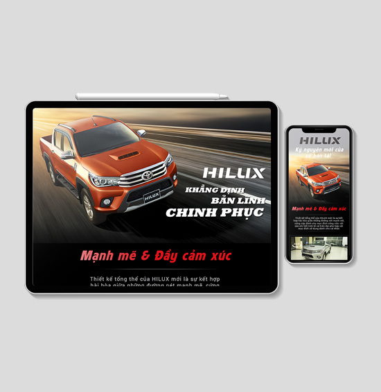 ipad and iphone screen with an orange car